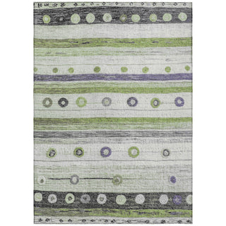Piper Looms Chantille Stripes ACN1964 Aloe Machine Washable Area Rug main image