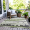 Piper Looms Chantille Stripes ACN1964 Aloe Machine Washable Area Rug Outdoor Lifestyle Image Feature