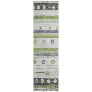 Piper Looms Chantille Stripes ACN1964 Aloe Machine Washable Area Rug Runner Main Image