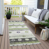 Piper Looms Chantille Stripes ACN1964 Aloe Machine Washable Area Rug Runner Outdoor Lifestyle Image Feature