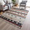 Piper Looms Chantille Stripes ACN1964 Beige Machine Washable Area Rug Lifestyle Image Feature