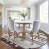 Piper Looms Chantille Stripes ACN1964 Beige Machine Washable Area Rug Round Lifestyle Image Feature
