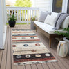 Piper Looms Chantille Stripes ACN1964 Beige Machine Washable Area Rug Runner Outdoor Lifestyle Image Feature