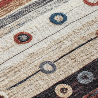 Piper Looms Chantille Stripes ACN1964 Beige Machine Washable Area Rug Swatch Image