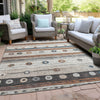 Piper Looms Chantille Stripes ACN1964 Copper Machine Washable Area Rug Outdoor Lifestyle Image Feature