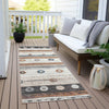 Piper Looms Chantille Stripes ACN1964 Copper Machine Washable Area Rug Runner Outdoor Lifestyle Image Feature