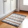Piper Looms Chantille Stripes ACN1964 Copper Machine Washable Area Rug Scatter Lifestyle Image Feature