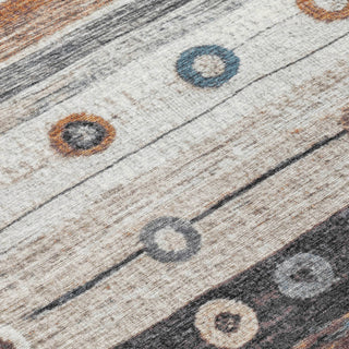 Piper Looms Chantille Stripes ACN1964 Copper Machine Washable Area Rug Swatch Image