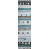 Piper Looms Chantille Stripes ACN1964 Teal Machine Washable Area Rug Runner Main Image