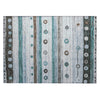 Piper Looms Chantille Stripes ACN1964 Teal Machine Washable Area Rug Scatter Main Image