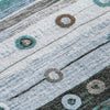 Piper Looms Chantille Stripes ACN1964 Teal Machine Washable Area Rug Swatch Image