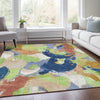 Piper Looms Chantille Abstract ACN1965 Aloe Machine Washable Area Rug Lifestyle Image Feature
