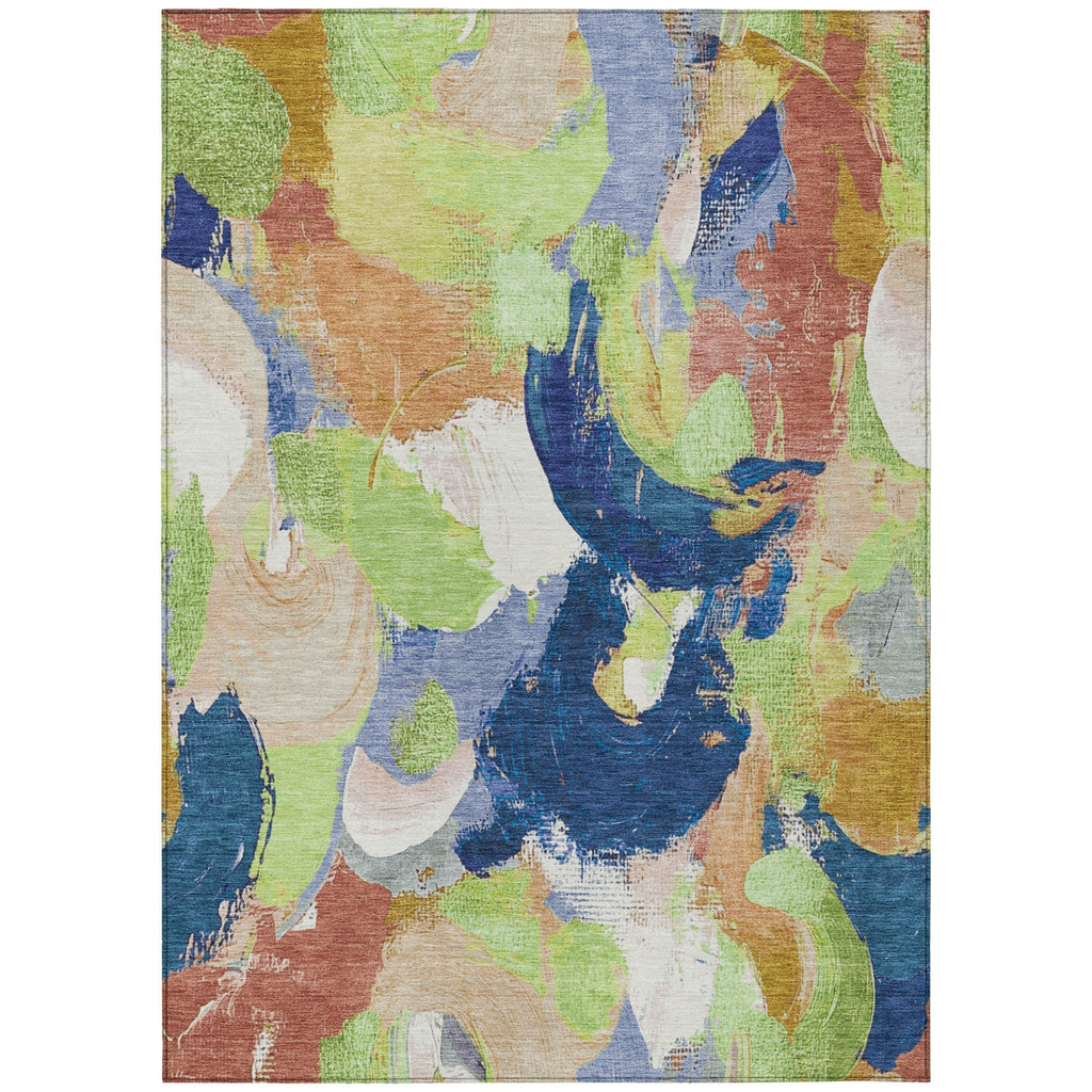 Piper Looms Chantille Abstract ACN1965 Aloe Machine Washable Area Rug main image