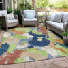 Piper Looms Chantille Abstract ACN1965 Aloe Machine Washable Area Rug Outdoor Lifestyle Image Feature