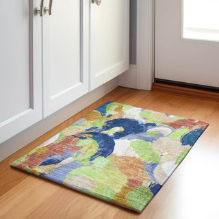 Piper Looms Chantille Abstract ACN1965 Aloe Machine Washable Area Rug Scatter Lifestyle Image Feature