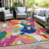 Piper Looms Chantille Abstract ACN1965 Blush Machine Washable Area Rug Outdoor Lifestyle Image Feature