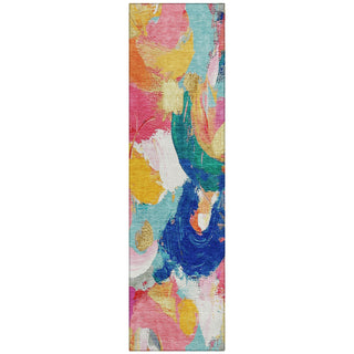 Piper Looms Chantille Abstract ACN1965 Blush Machine Washable Area Rug Runner Main Image