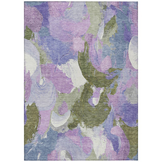 Piper Looms Chantille Abstract ACN1965 Lavender Machine Washable Area Rug main image