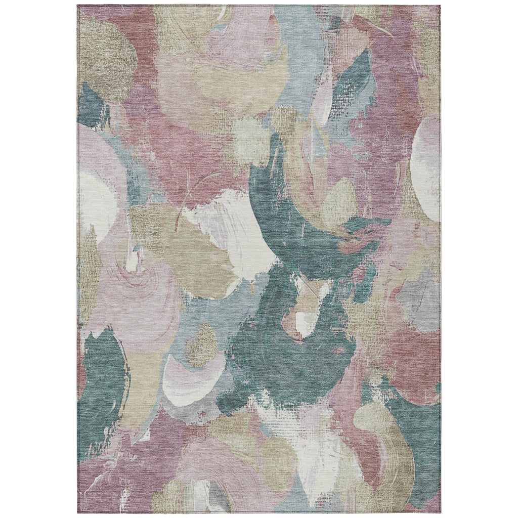 Piper Looms Chantille Abstract ACN1965 Mauve Machine Washable Area Rug main image