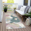Piper Looms Chantille Abstract ACN1965 Mauve Machine Washable Area Rug Runner Outdoor Lifestyle Image Feature