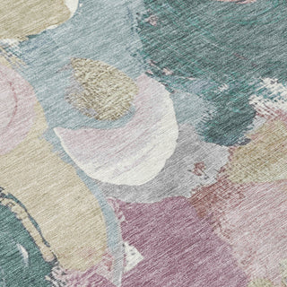 Piper Looms Chantille Abstract ACN1965 Mauve Machine Washable Area Rug Swatch Image