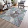 Piper Looms Chantille Abstract ACN1965 Seafoam Machine Washable Area Rug Lifestyle Image Feature