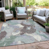 Piper Looms Chantille Abstract ACN1965 Seafoam Machine Washable Area Rug Outdoor Lifestyle Image Feature