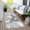 Piper Looms Chantille Abstract ACN1965 Seafoam Machine Washable Area Rug Runner Outdoor Lifestyle Image Feature