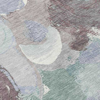Piper Looms Chantille Abstract ACN1965 Seafoam Machine Washable Area Rug Swatch Image