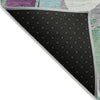 Piper Looms Chantille Abstract ACN1965 Teal Machine Washable Area Rug Backing Image