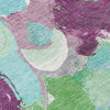 Piper Looms Chantille Abstract ACN1965 Teal Machine Washable Area Rug Swatch Image