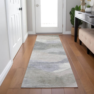 Piper Looms Chantille Waves ACN1966 Beige Machine Washable Area Rug Runner Lifestyle Image Feature