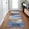 Piper Looms Chantille Waves ACN1966 Denim Machine Washable Area Rug Runner Lifestyle Image Feature
