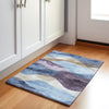 Piper Looms Chantille Waves ACN1966 Denim Machine Washable Area Rug Scatter Lifestyle Image Feature