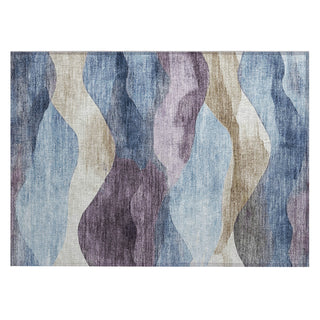 Piper Looms Chantille Waves ACN1966 Denim Machine Washable Area Rug Scatter Main Image