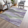Piper Looms Chantille Waves ACN1966 Purple Machine Washable Area Rug Lifestyle Image Feature