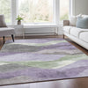 Piper Looms Chantille Waves ACN1966 Purple Machine Washable Area Rug Lifestyle Image Feature