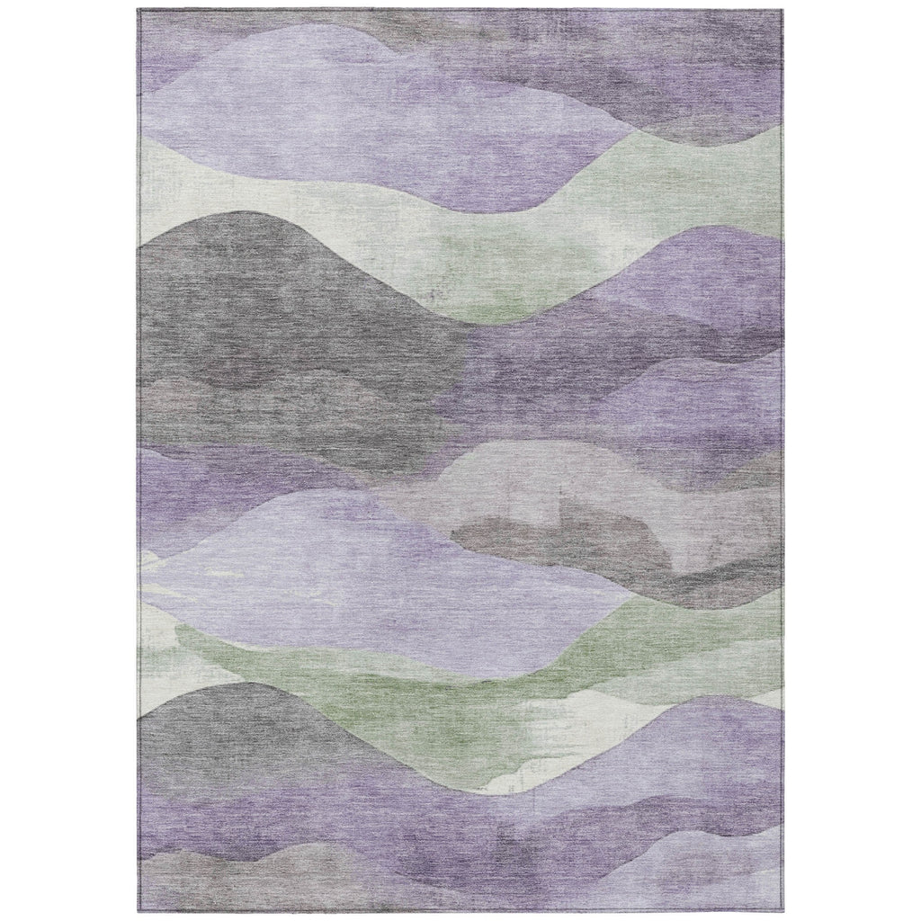 Piper Looms Chantille Waves ACN1966 Purple Machine Washable Area Rug main image