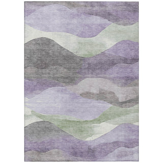 Piper Looms Chantille Waves ACN1966 Purple Machine Washable Area Rug main image