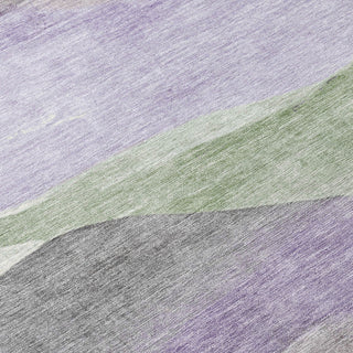 Piper Looms Chantille Waves ACN1966 Purple Machine Washable Area Rug Swatch Image