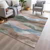 Piper Looms Chantille Waves ACN1966 Salmon Machine Washable Area Rug Lifestyle Image Feature