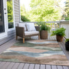 Piper Looms Chantille Waves ACN1966 Salmon Machine Washable Area Rug Outdoor Lifestyle Image Feature