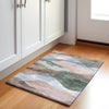 Piper Looms Chantille Waves ACN1966 Salmon Machine Washable Area Rug Scatter Lifestyle Image Feature