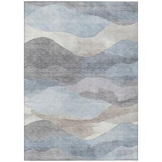Piper Looms Chantille Waves ACN1966 Sky Machine Washable Area Rug main image