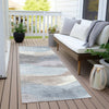 Piper Looms Chantille Waves ACN1966 Sky Machine Washable Area Rug Runner Outdoor Lifestyle Image Feature
