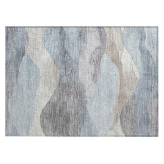 Piper Looms Chantille Waves ACN1966 Sky Machine Washable Area Rug Scatter Main Image