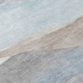 Piper Looms Chantille Waves ACN1966 Sky Machine Washable Area Rug Swatch Image