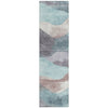 Piper Looms Chantille Waves ACN1966 Teal Machine Washable Area Rug Runner Main Image