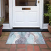 Piper Looms Chantille Waves ACN1966 Teal Machine Washable Area Rug Scatter Outdoor Lifestyle Image Feature