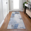 Piper Looms Chantille Abstract ACN1967 Denim Machine Washable Area Rug Runner Lifestyle Image Feature
